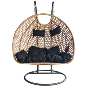 20112025691ed3552a8e4.jpeg Fotel wiszący, huśtawka kokon z poduszkami DWUOSOBOWY KR34