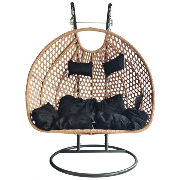 Fotel wiszący, huśtawka kokon z poduszkami DWUOSOBOWY KR34